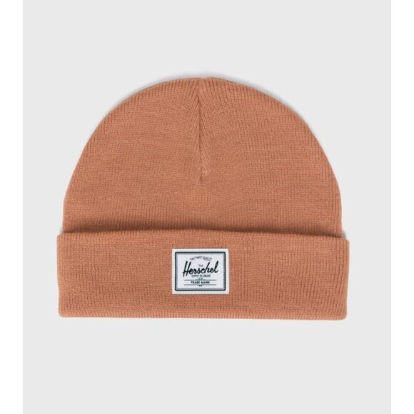 Herschel Supply Co. Elmer Logo Toque Rib-Knit Folded Cuff Beanie Cork Women's OS - Picture 2 of 10